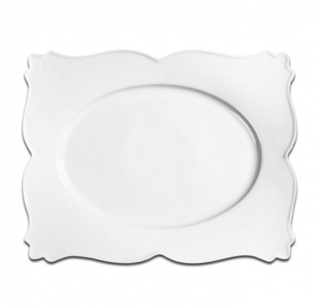 Тарелка прямоугольная RAK Porcelain «White Gold», 42x32,5 см