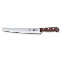 Нож кондитерский Victorinox Rosewood 26 см, волнистое лезвие, ручка розовое дерево
