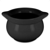 Емкость для запекания без крышки черная RAK Porcelain «Chefs Fusion Volcano», D=15 см, 1.15 л