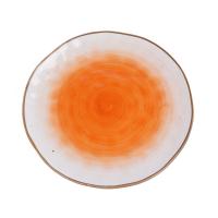Тарелка круглая d=19 см,фарфор,оранжевый цвет "The Sun" P.L.