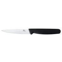 Нож PRO-Line для чистки овощей и фруктов 10 см, черная пластиковая ручка, P.L. Proff Cuisine