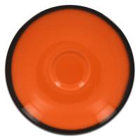 Блюдце круглое оранжевое RAK Porcelain «Lea», D=15 см
