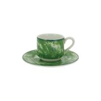 Блюдце d 13 см для кофейной чашки цвет зелёный Peppery, Rak Porcelain, ОАЭ