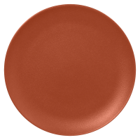Тарелка круглая "Coupe"  d=31  см., плоская, фарфор, NeoFusion Terra(коричневый)
