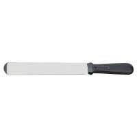 Лопатка кондитерская прямая 21 см, черная пластиковая ручка, P.L. Proff Cuisine