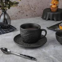 Чайная пара 300 мл,серия "Black Raw Wood"  P.L. - ProffCuisine
