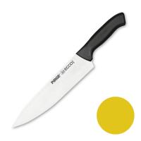 Нож поварской 23 см,желтая ручка Pirge