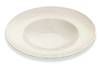Тарелка круглая  d=26 см., "Bon Appetit"глубокая, фарфор молочно-белый , Delta