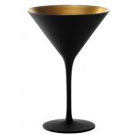 Бокал для мартини и коктейлей черно-золотой Stolzle «Olympic», 240 мл