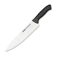Нож поварской 25 см,черная ручка Pirge