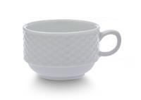Чашка штабелируемая круглая (200мл)20 cl., фарфор, Polo, Egypt porcelain