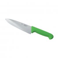 Шеф-нож PRO-Line 20 см, зеленая пластиковая ручка, P.L. Proff Cuisine