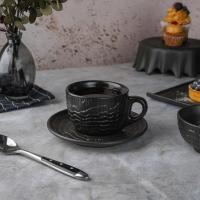 Чайная пара 200 мл,серия "Black Raw Wood"  P.L. - ProffCuisine
