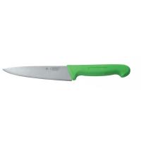 Нож PRO-Line поварской, зеленая пластиковая ручка, 16 см, P.L. Proff Cuisine