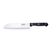 Нож кухонный поварской "Santoku", L=17.5см., лезвие- нерж.сталь,ручка- пластик, Gerus