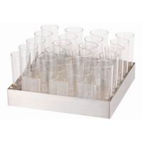 Поднос с 20 стаканами по 200 мл для подставки 33х33 см Frilich, 30,6x30,6 см, H=16 см