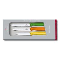 Набор ножей Victorinox с цветными ручками, 3 предмета
