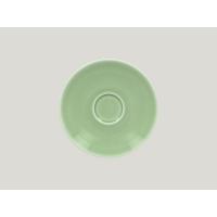 Блюдце D 15 см для чайных чашек 200 мл и 230 мл, Фарфор цвет зеленый, Vintage Rak Porcelain, ОАЭ