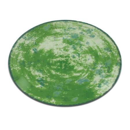 Тарелка овальная зеленая RAK Porcelain «Peppery», 26x19 см