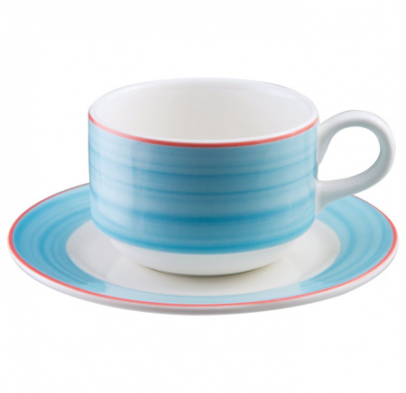 Чашка круглая голубая RAK Porcelain «Bahamas 2», 230 мл
