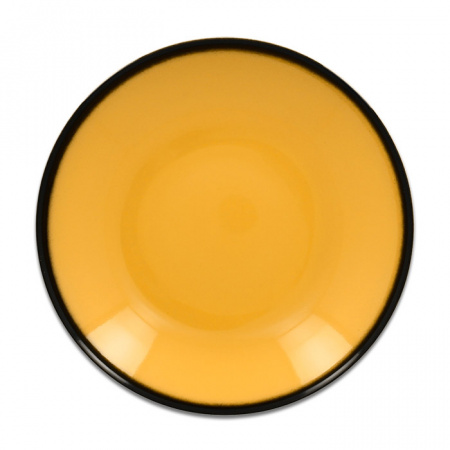 Тарелка "Coupe" глубокая желтая RAK Porcelain «Lea», D=23 см, 690 мл