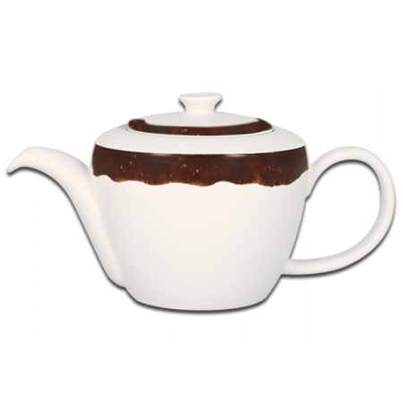 Заварочный чайник  с темно-коричневым кантом RAK Porcelain «WoodArt», 400 мл