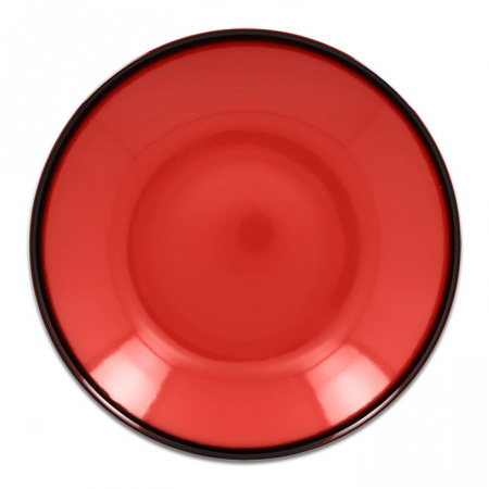 Тарелка "Coupe" глубокая красная RAK Porcelain «Lea», D=26 см, 1,2 л