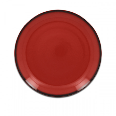 Тарелка круглая плоская красная RAK Porcelain «Lea», D=21 см