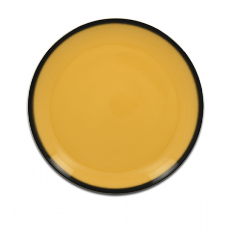 Тарелка круглая плоская желтая RAK Porcelain «Lea», D=21 см
