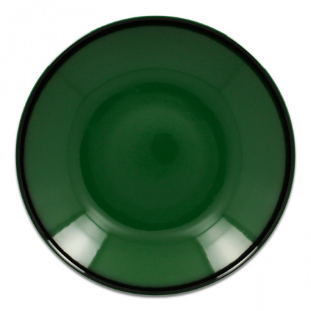 Тарелка "Coupe" глубокая зеленая RAK Porcelain «Lea», D=26 см, 1,2 л