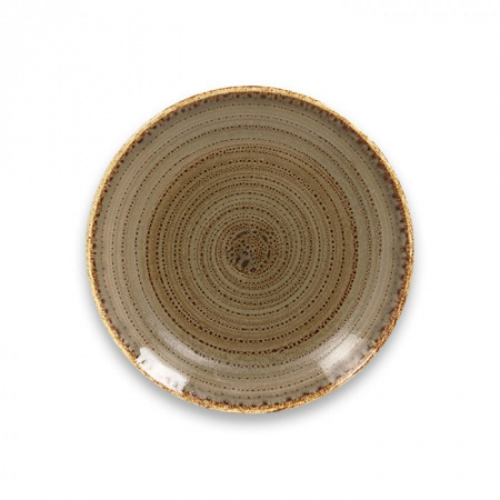 Тарелка "Coupe" круглая плоская Alga RAK Porcelain «TWIRL», D=21 см