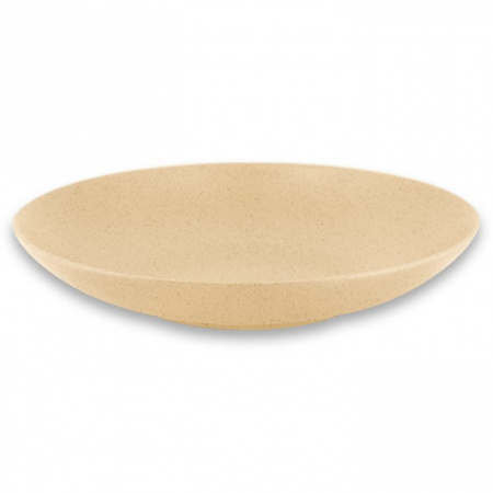 Тарелка "Coupe" круглая глубокая Almond RAK Porcelain «GENESIS», D=28 см