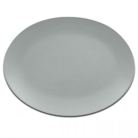 Тарелка овальная плоская серая RAK Porcelain «NeoFusion Mellow», 36x27 см
