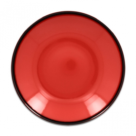 Тарелка "Coupe" глубокая красная RAK Porcelain «Lea», D=23 см, 690 мл