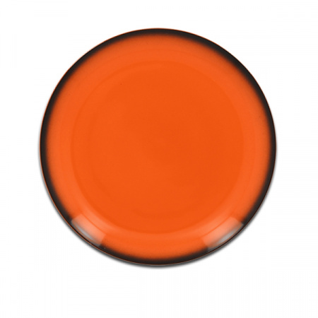 Тарелка круглая плоская оранжевая RAK Porcelain «Lea», D=21 см
