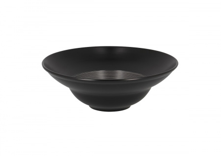 Тарелка круглая, глубокая черная Trinidad Rak Porcelain, D=23 320 мл