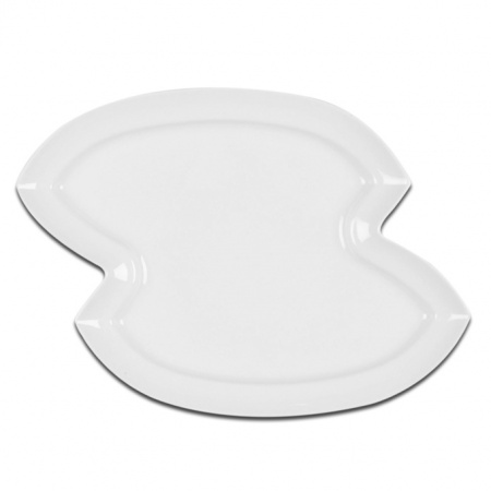 Тарелка двойная для подачи RAK Porcelain «Minimax», 39x31 см