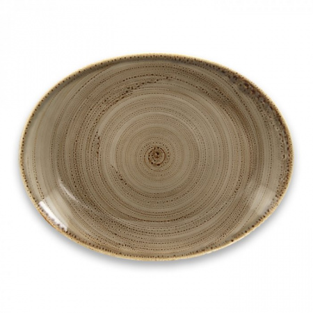 Тарелка овальная Alga RAK Porcelain «TWIRL», 32x23 см