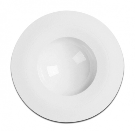 Тарелка круглая глубокая RAK Porcelain «White Gold», D=23 см