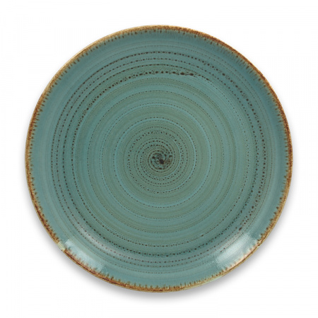 Тарелка "Coupe" круглая плоская Lagoon RAK Porcelain «TWIRL», D=27 см