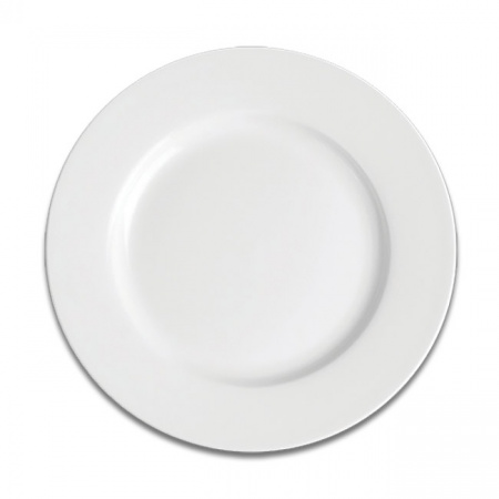 Тарелка  десертная  круглая плоская SandStone «Белый», D=23 см