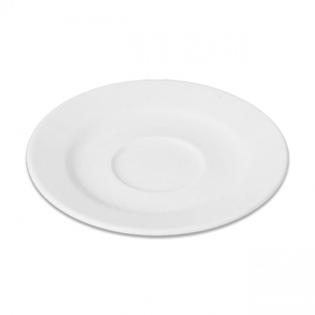 Блюдце круглое SandStone «Белый», D=13 см