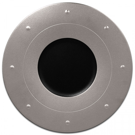 Тарелка круглая плоская с серебряным бортом RAK Porcelain «Metalfusion», D=31 см