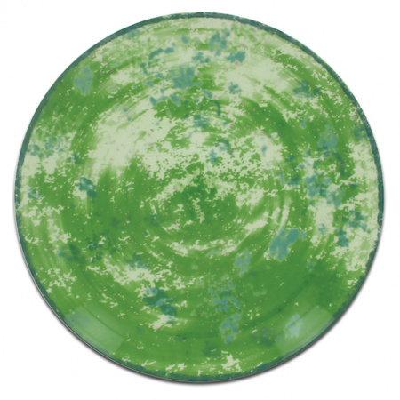 Тарелка круглая зеленая RAK Porcelain «Peppery», D=27 см