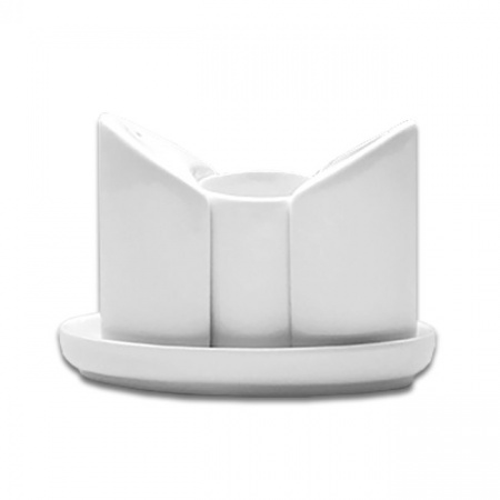 Набор для специй и емкость для зубочисток на подставке SandStone «Белый»