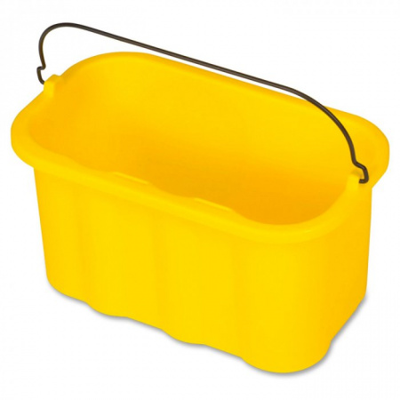 Ведро для дезинфекции или хранения аксессуаров желтое Rubbermaid, 19,1x35,6 см, 9 л